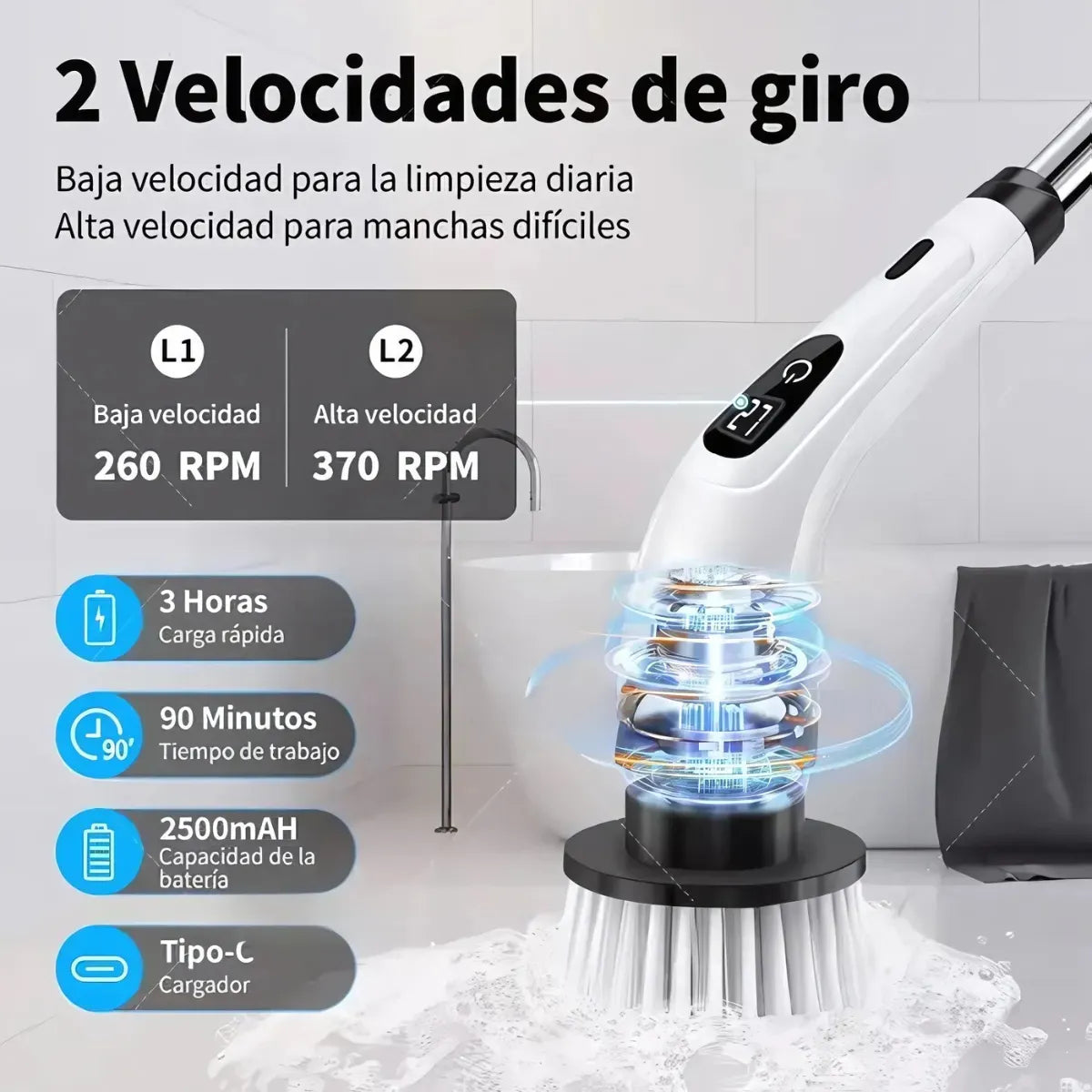 Cepillo de limpieza 9 en 1