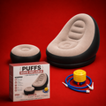 Puffs Sofá Inflable Con Reposa Pies